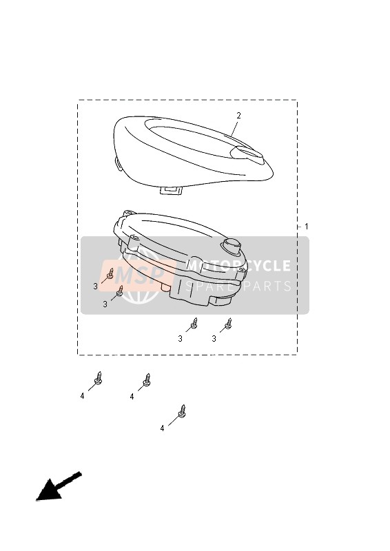 5C3H35106000, Tachimetro, Yamaha, 0